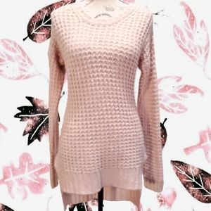 Cozy Pink Fuzzy Chunky Knit Tunic